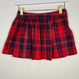 Est. 1989 Place Kids Girls Size 8 Red Plaid Pleated‎ Stretch Skirt